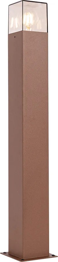Industrialna lampa podłogowa zewnętrzna rdzawo-brązowa 70 cm IP44 - Denmark