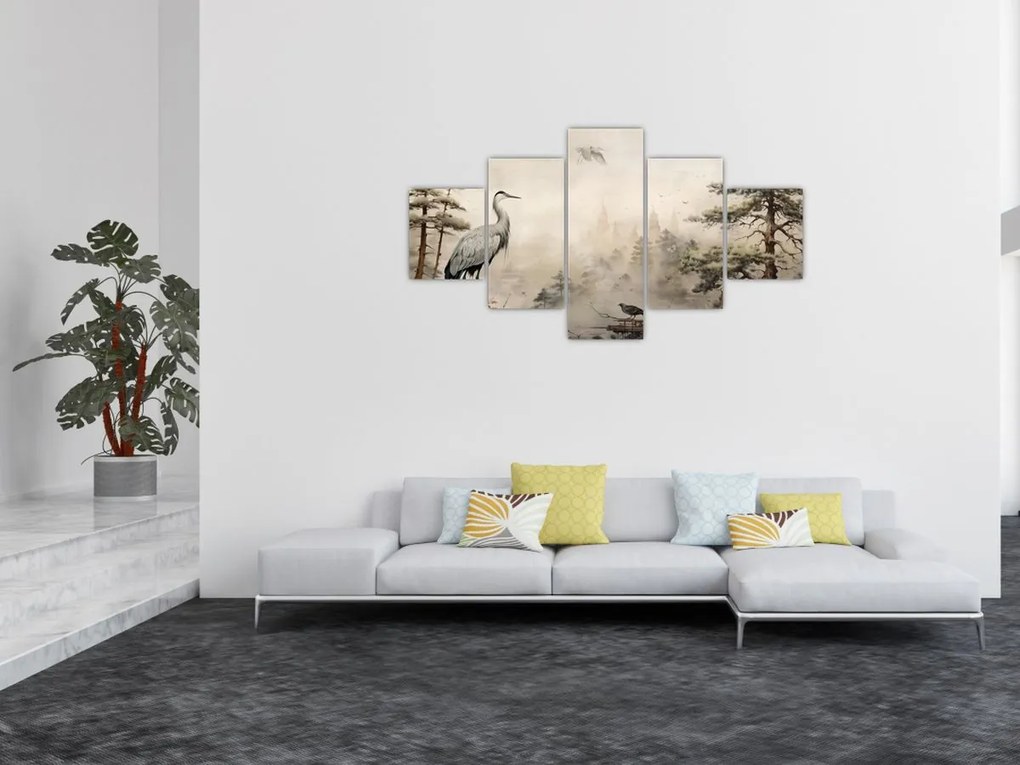 Obraz - Krajobraz z kreskówki (125x70 cm)