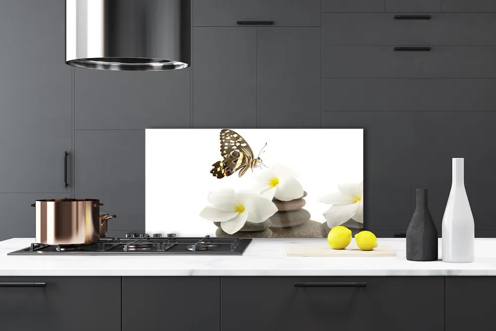 Panel nad blat kuchenny Motyl na Kamiennej Orchidei