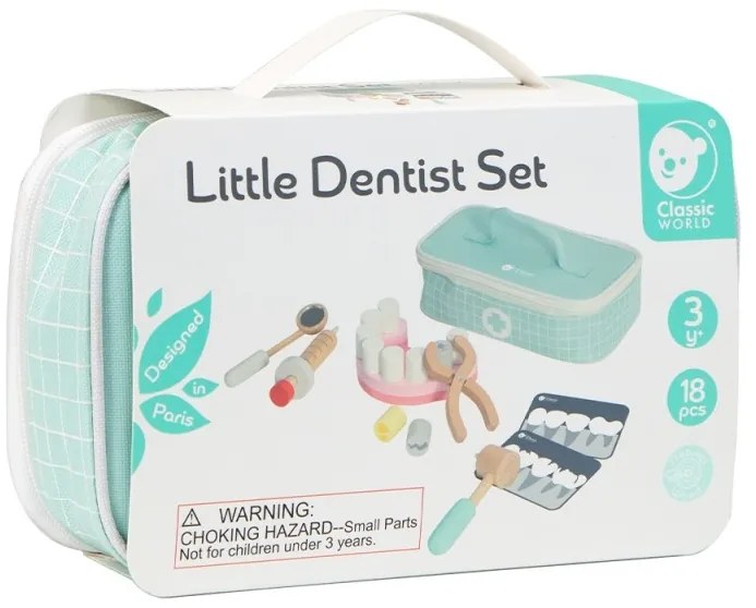 Classic world zestaw małego dentysty walizka lekarza 18 el.