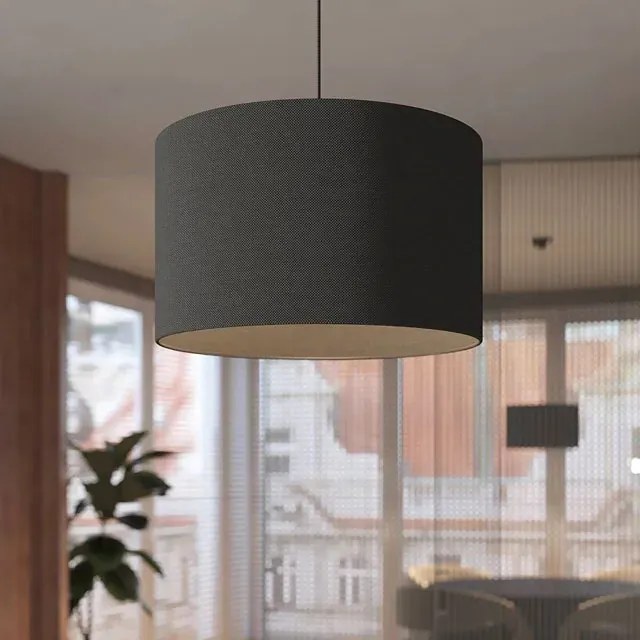 Czarna minimalistyczna lampa z abażurem - 3X A654 G3-D34