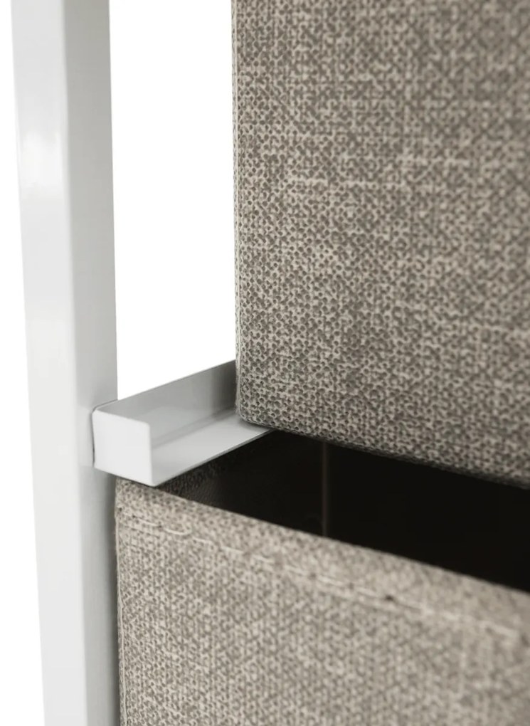 Komoda z szufladami z tkaniny OFELIA, biały