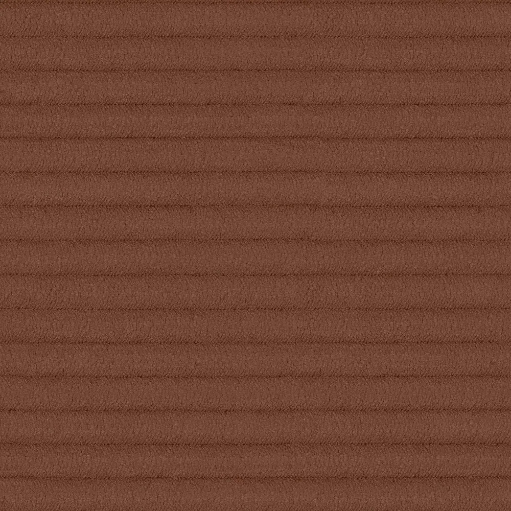 Sztruksowa sofa w kolorze terakoty 255 cm Campi – Cosmopolitan Design