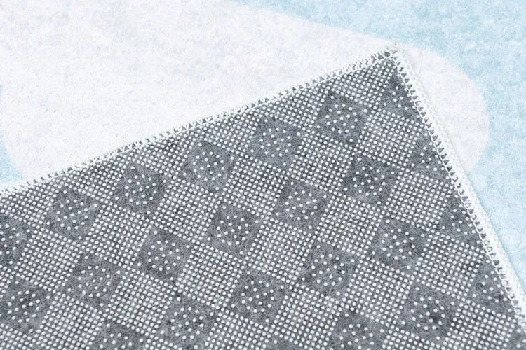 Jasnoniebieski dywan dziecięcy w chmurki F5-Z29