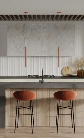 Minimalistyczna pojedyńcza lampa ochra - M084-Onyt
