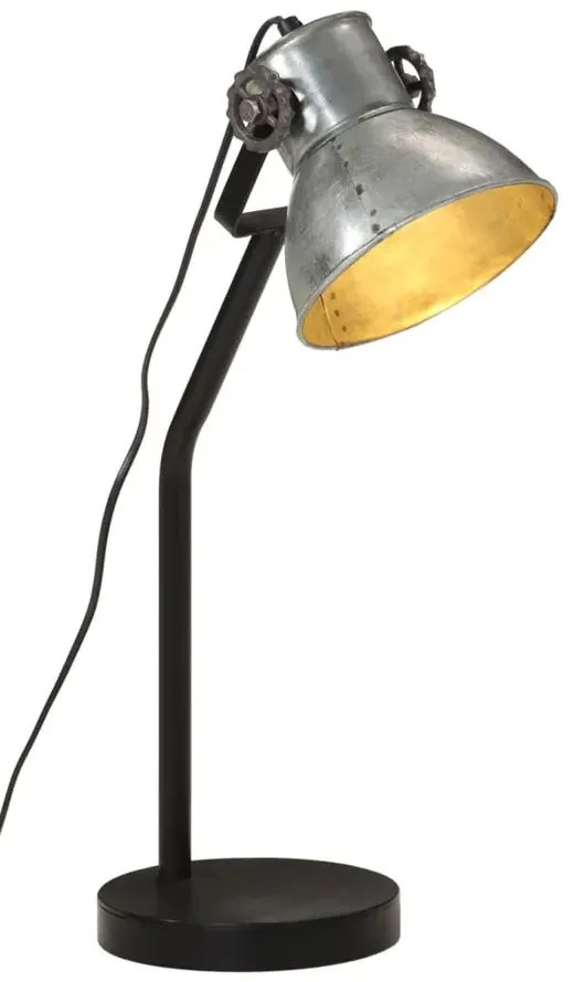 Srebrna retro lampa na biurko M001 - Nona