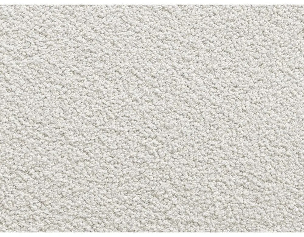 Biały podnóżek z materiału bouclé Leonore – Bobochic Paris