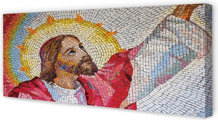 Obraz na płótnie Mozaika z Wizerunkiem Jezusa