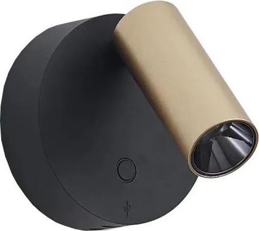 Ideal Lux - LED ściemnialny kinkiet punktowy ELF LED/3W/230V CRI 95 złoty/czarny