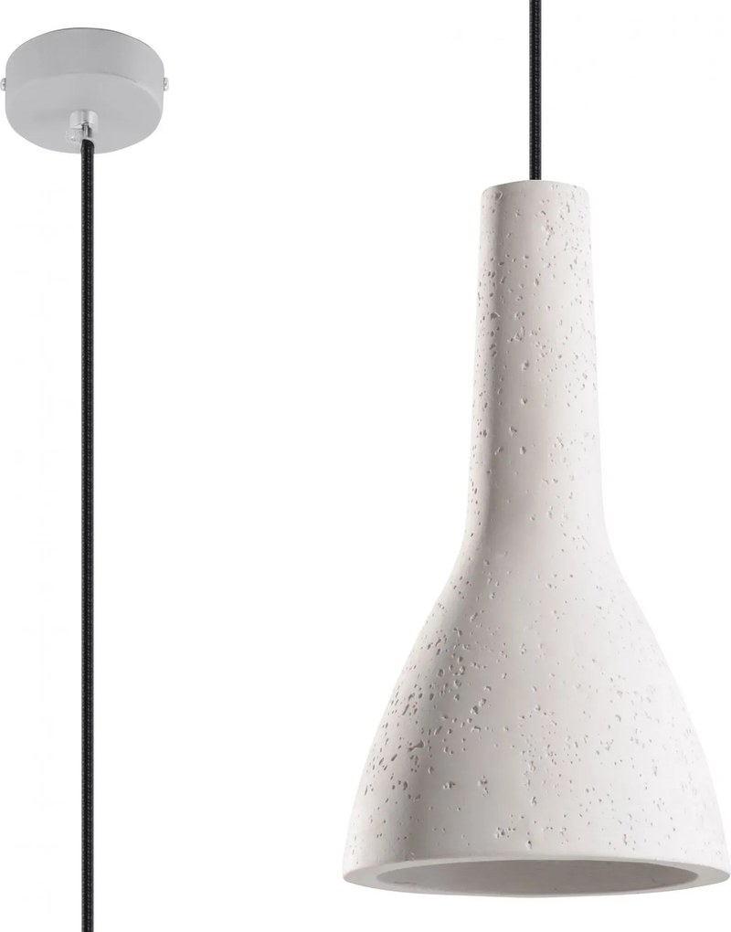 Loftowa lampa wisząca z betonu 3X E831 R3-B96