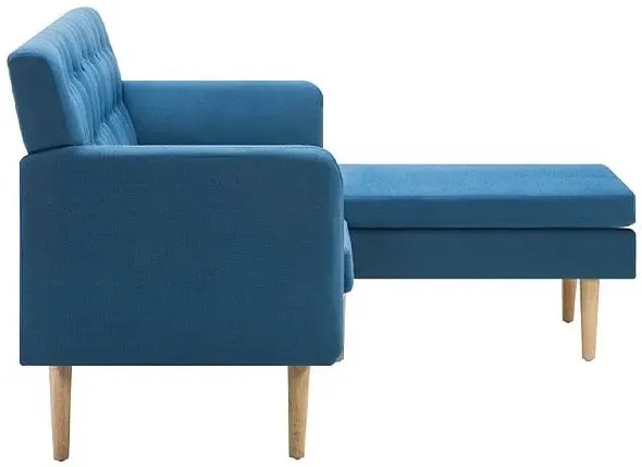 Tapicerowana pikowana sofa Kova 2B - niebieska
