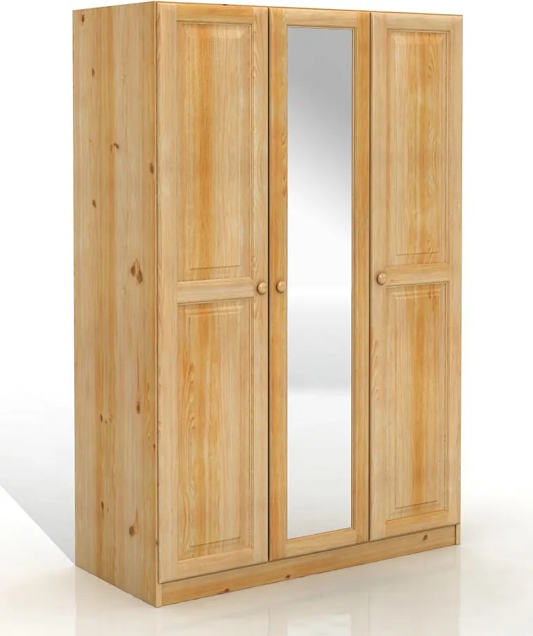 Szafa sosnowa Nova 3D z lustrem