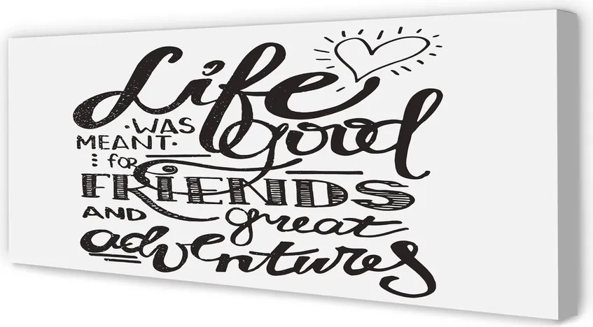 Obraz canvas na ścianę Brązowy Napis Motywacyjny