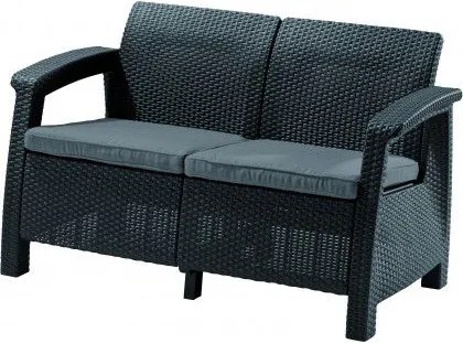 Sofa CORFU LOVE SEAT - antracyt