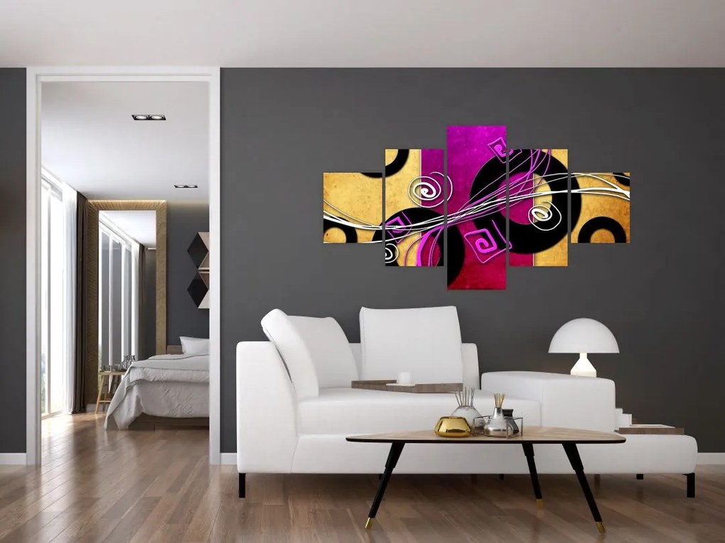 Obraz abstrakcji (125x70 cm)