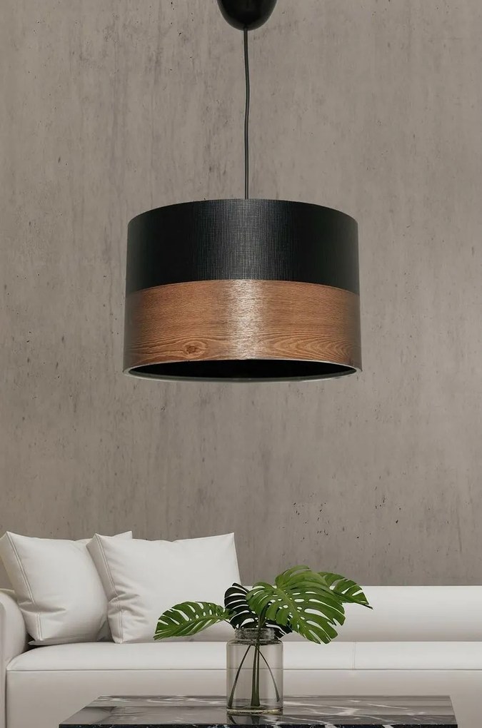 Lampa wisząca TM122 czarna, brązowa