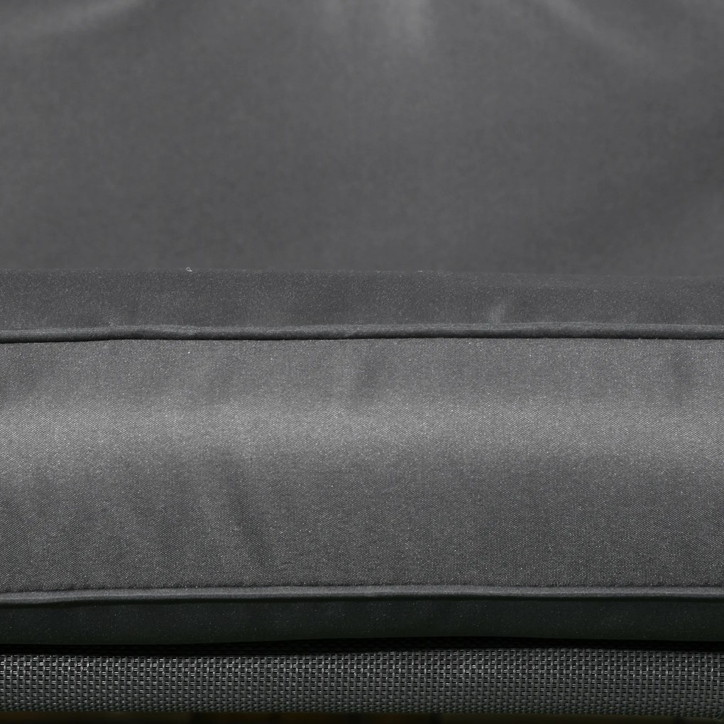 Outsunny Huśtawka Hollywood dla 2 osób, ogrodowa z regulowanym dachem, do 220 kg, 145 x 116 x 172 cm, Ciemnoszary