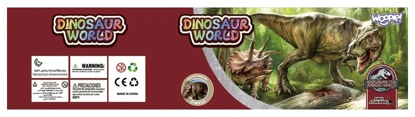 Woopie zestaw figurki dinozaury xl + mata