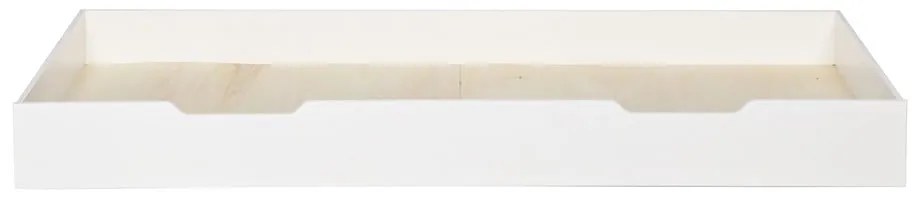 Biała szuflada pod łóżko WOOOD Nikki, 200x90 cm