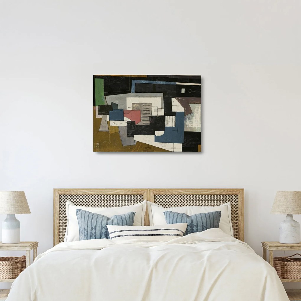 Obraz na szkle - Abstrakcja, kubizm (70x50 cm)
