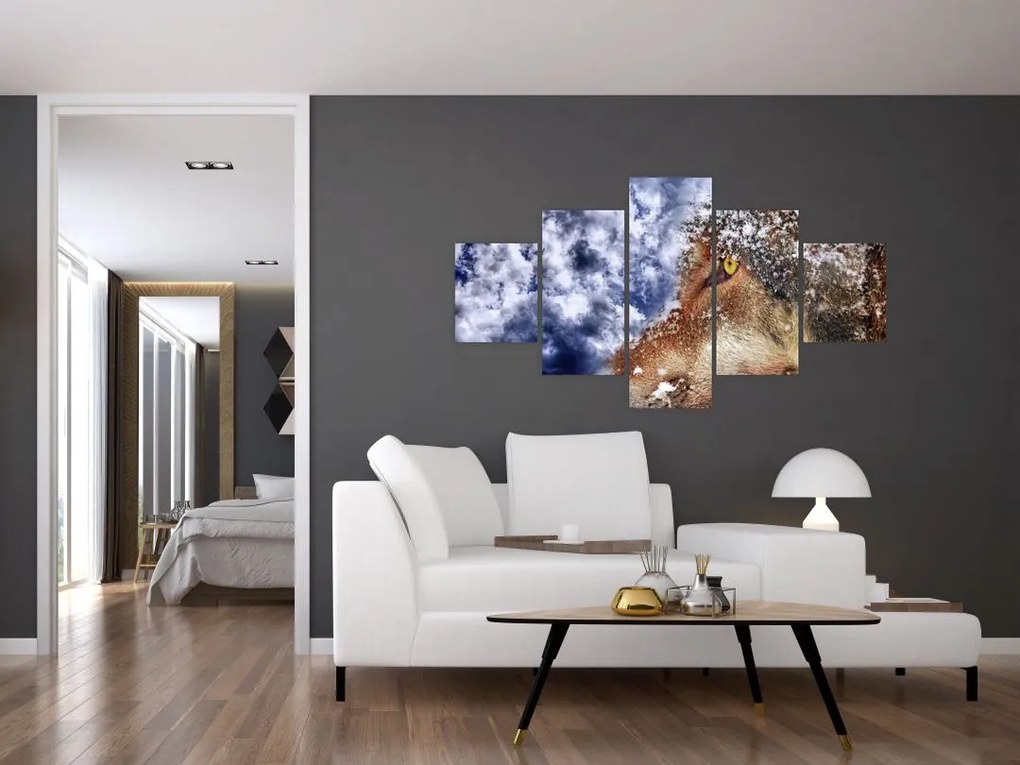 Obraz wilka (125x70 cm)