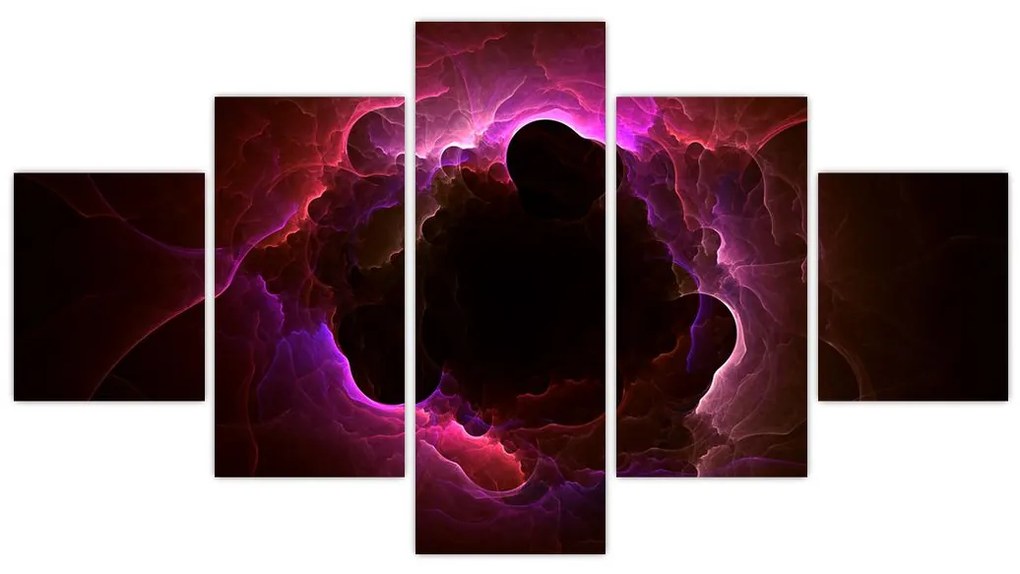 Obraz - abstrakcja chmur (125x70 cm)