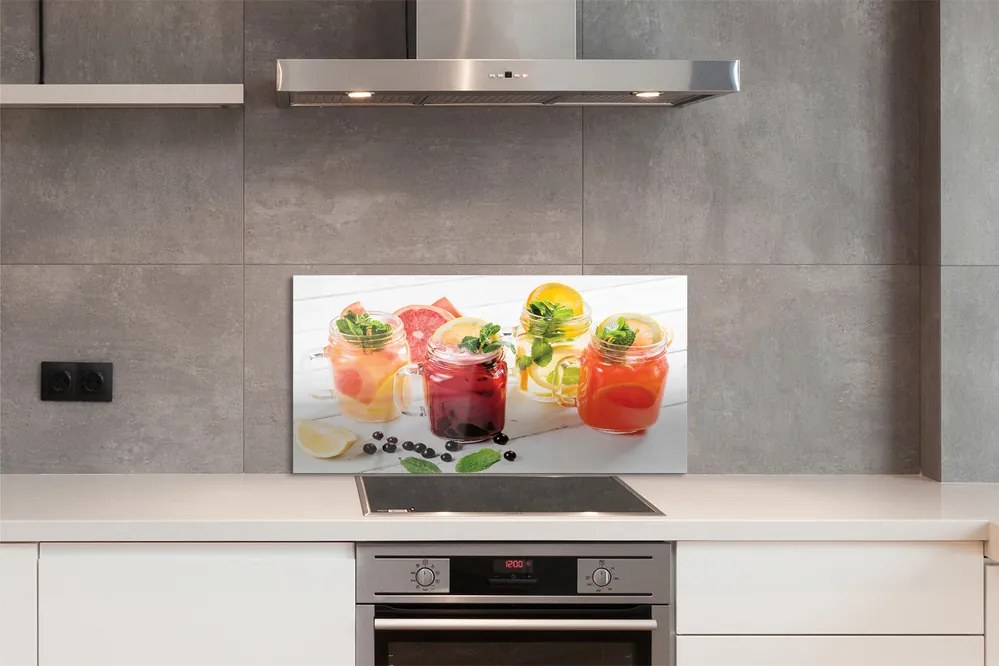 Panel szklany do Kuchni Orzeźwiające Drink Cytrusowe