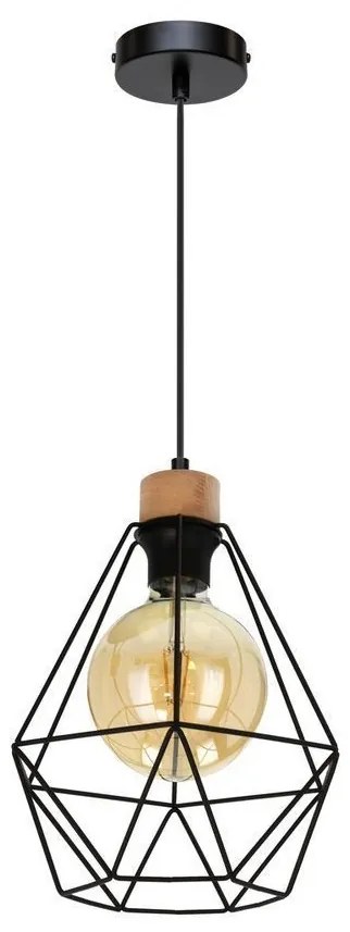 Spot-Light 21822104-Żyrandol na lince DIAMENT 1xE27/60W/230V dub–