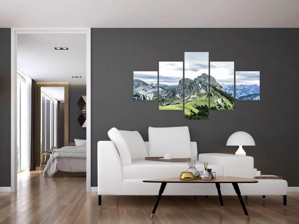 Obraz - Szczyty górskie (125x70 cm)