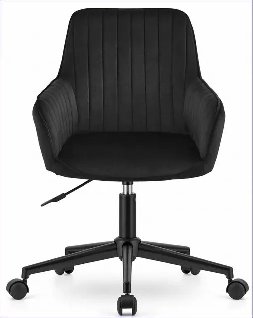 Krzesło obrotowe welurowe czarne Z7-T05