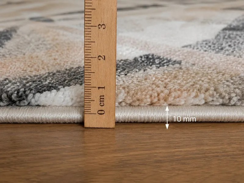 Dywan nowoczesny Fancy 100% Dywan Abstrakcja Beżowo-Szary 120 cm x 170 cm