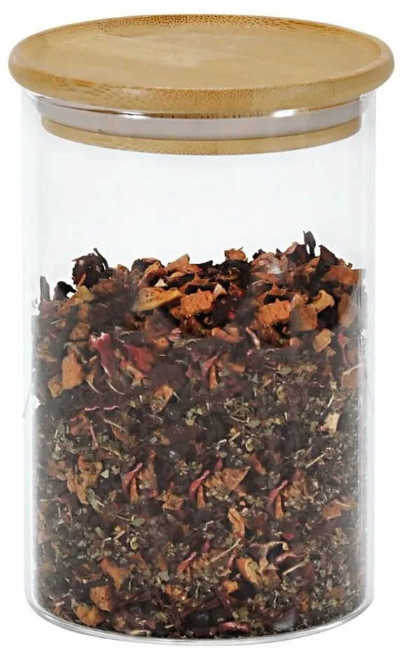 Kesper 38009 Szklany pojemnik do przechowywania,średnica 10 cm, 800 ml