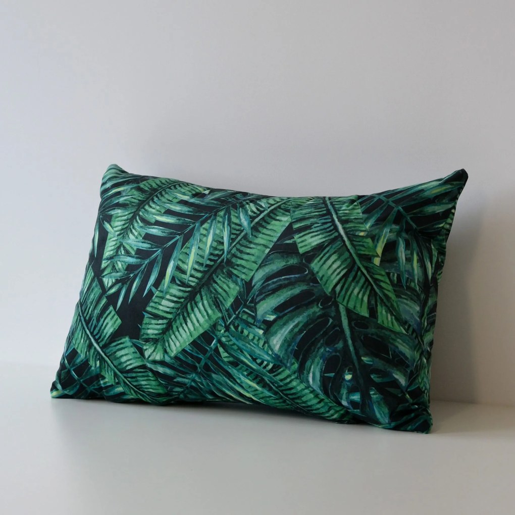 Prostokątna poduszka ze wzorem liści Fern 01A