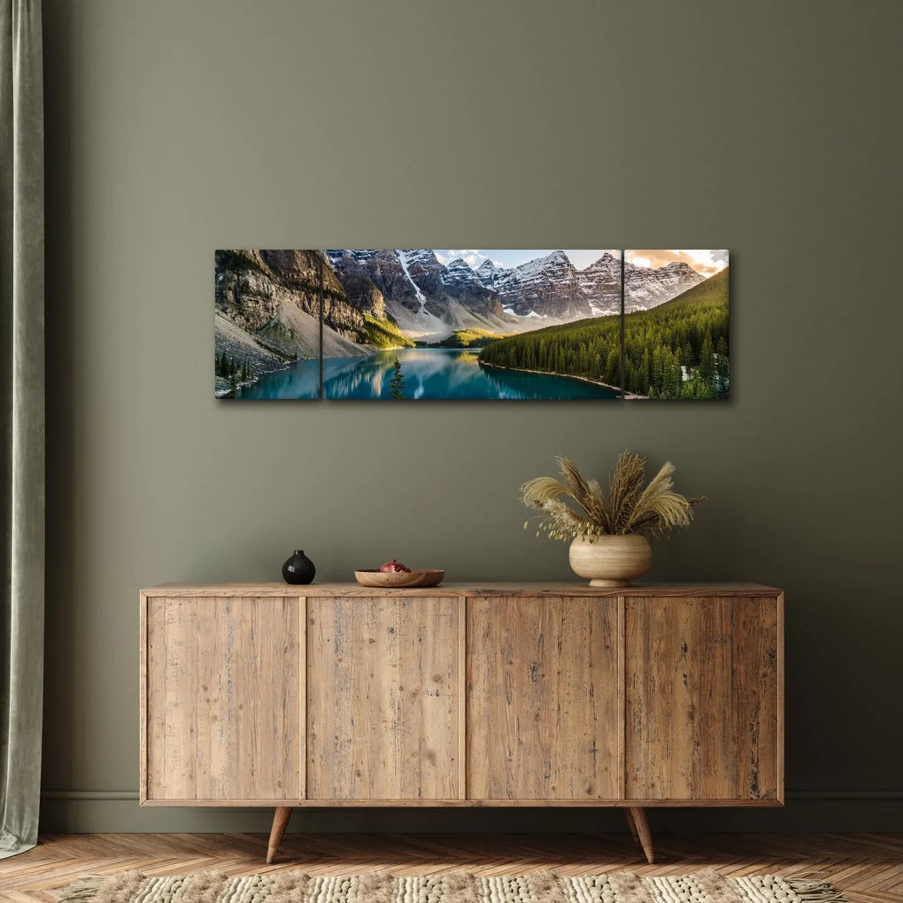 Obraz - Kanada, Park Narodowy Banff, Jezioro Moraine (170x50 cm)
