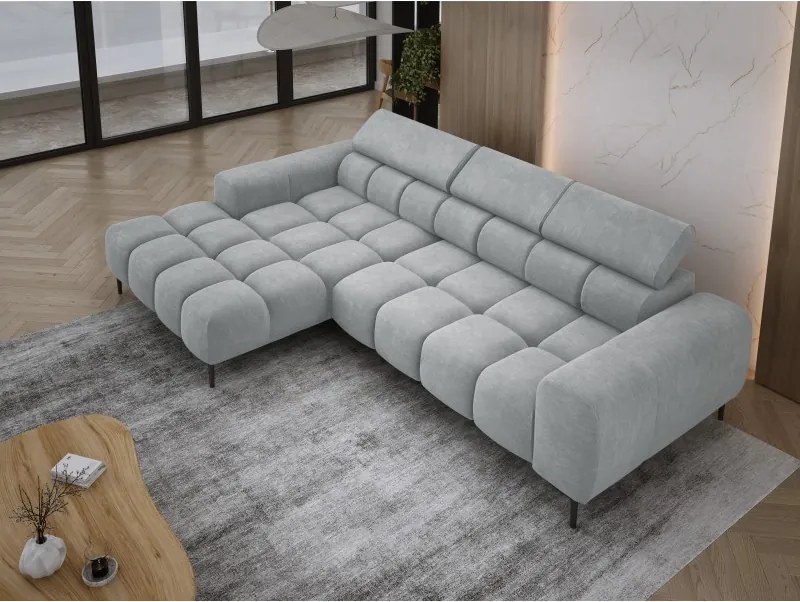 Narożnik PLAZA MINI wolnostojący Lewostronny w tkaninie CLOUD 81 WERSAL