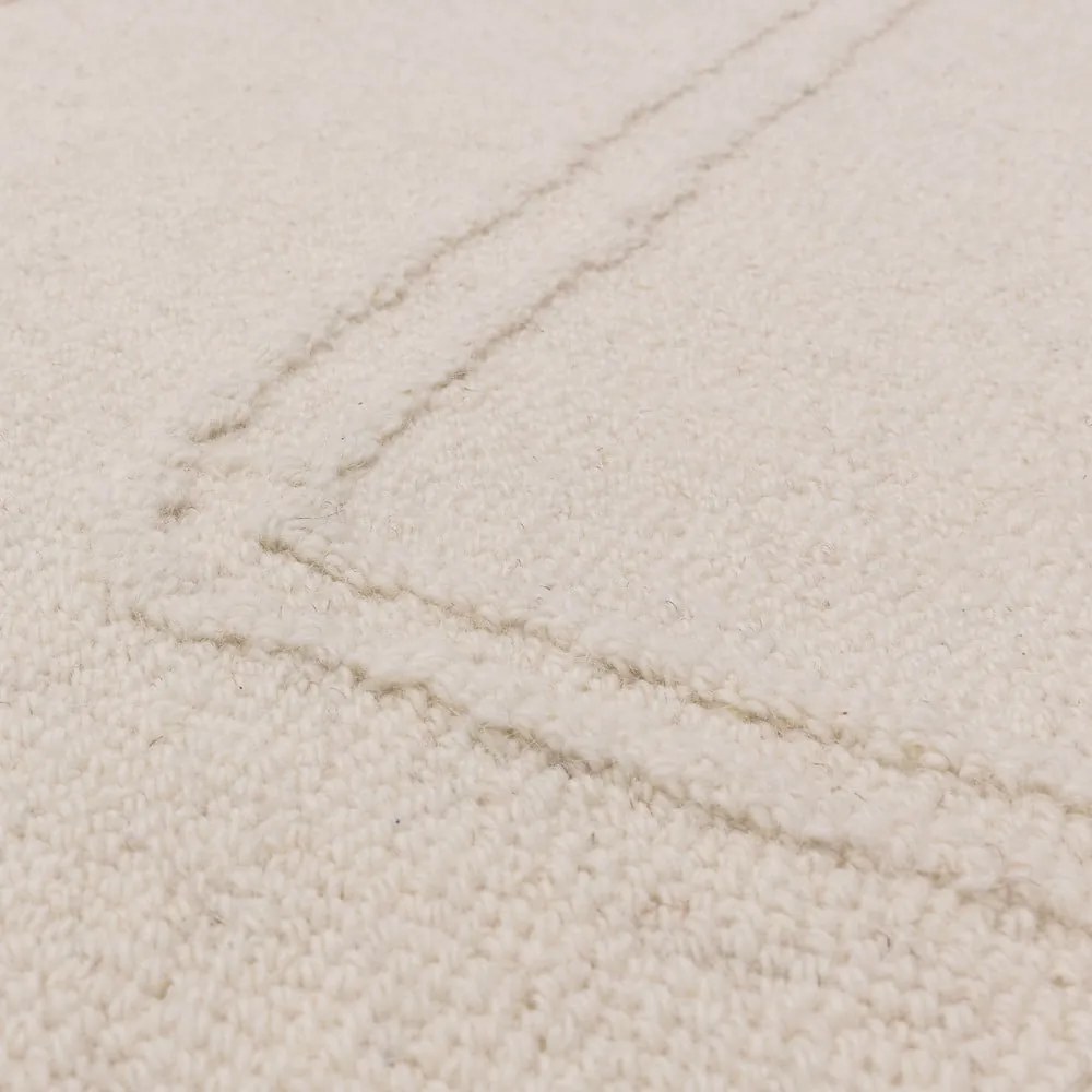 Kremowy wełniany dywan tkany ręcznie 120x170 cm Ada – Asiatic Carpets