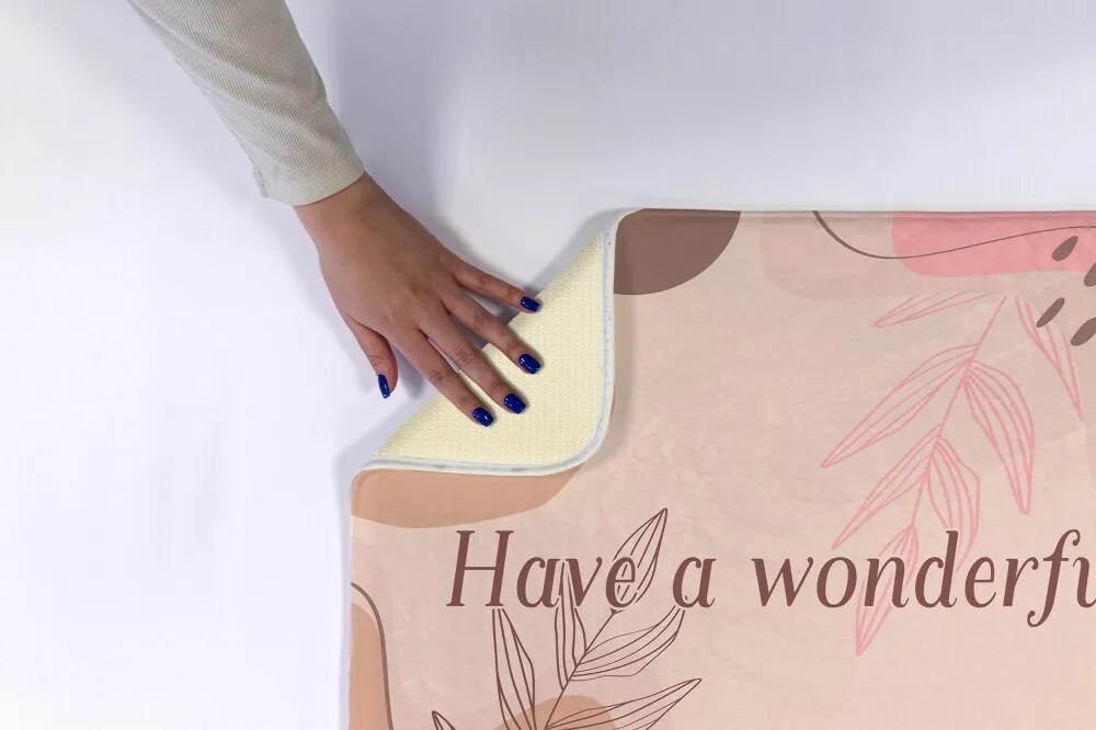 Dywanik antypoślizgowy do łazienki Dywanik antypoślizgowy do łazienki Geometryczne wzory