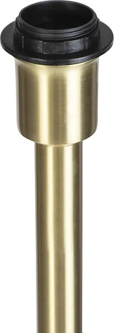 Klasyczna lampa stojąca mosiądz bez klosza - Simplo