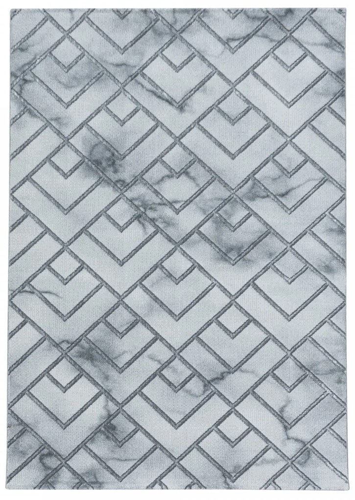 dywan ekskluzywny Naxos mozaika szary 140 cm x 200 cm