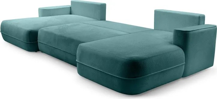 Narożnik FUEGO XL wolnostojący układ U z funkcją spania w tkaninie Bubble 14 DomoHome