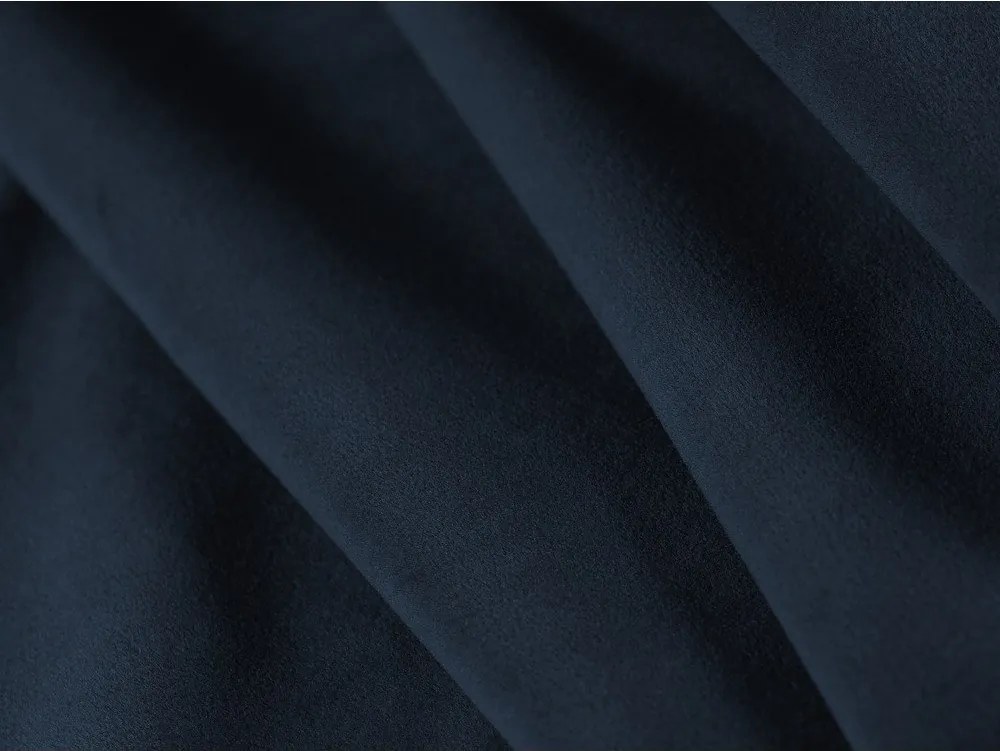 Niebieski aksamitny podnóżek Kate – Micadoni