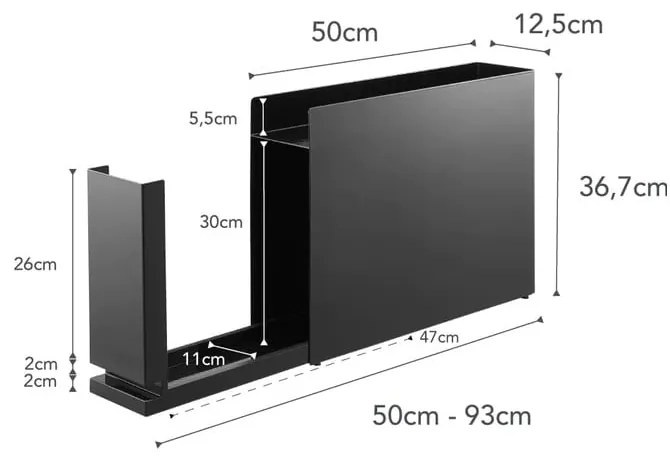 Metalowy organizer kuchenny Tower – YAMAZAKI