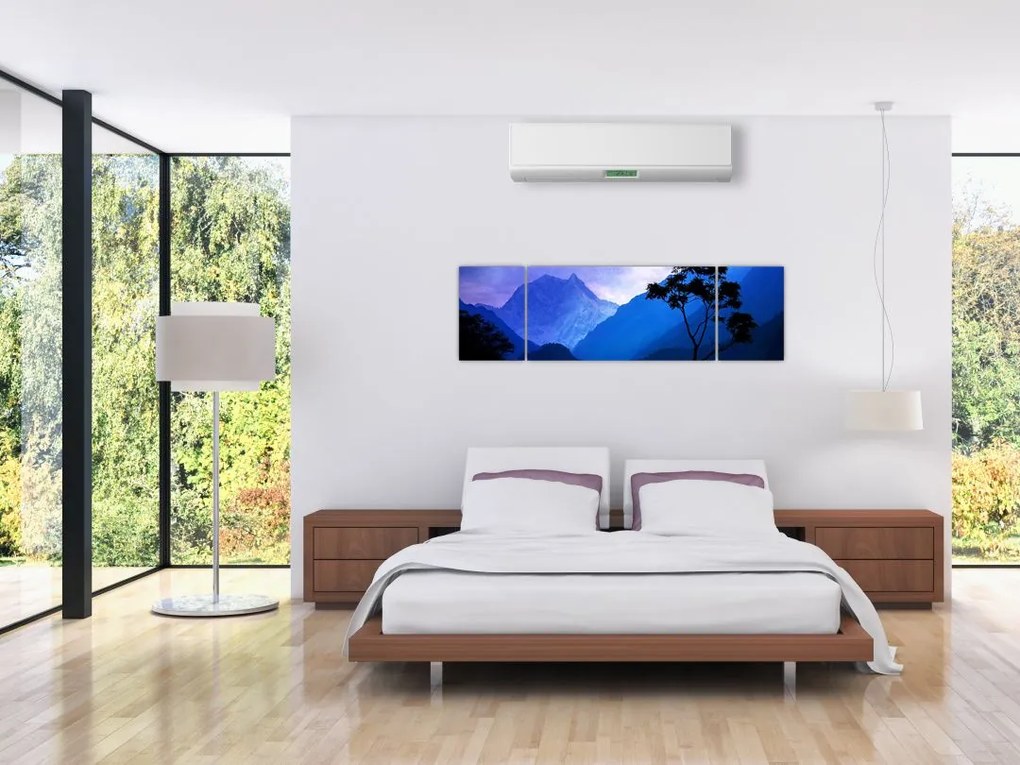 Obraz - Nocne niebo w Nepalu (170x50 cm)