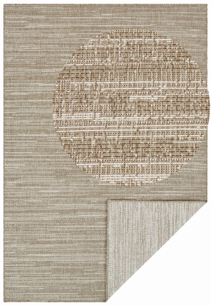 Dywan dwustronny zewnętrzny Gemini brązowo-kremowy 240 cm x 340 cm