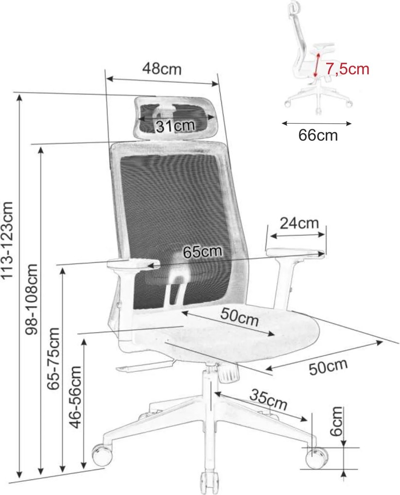 Fotel biurowy Q-058 Signal, zgodny z normą BHP