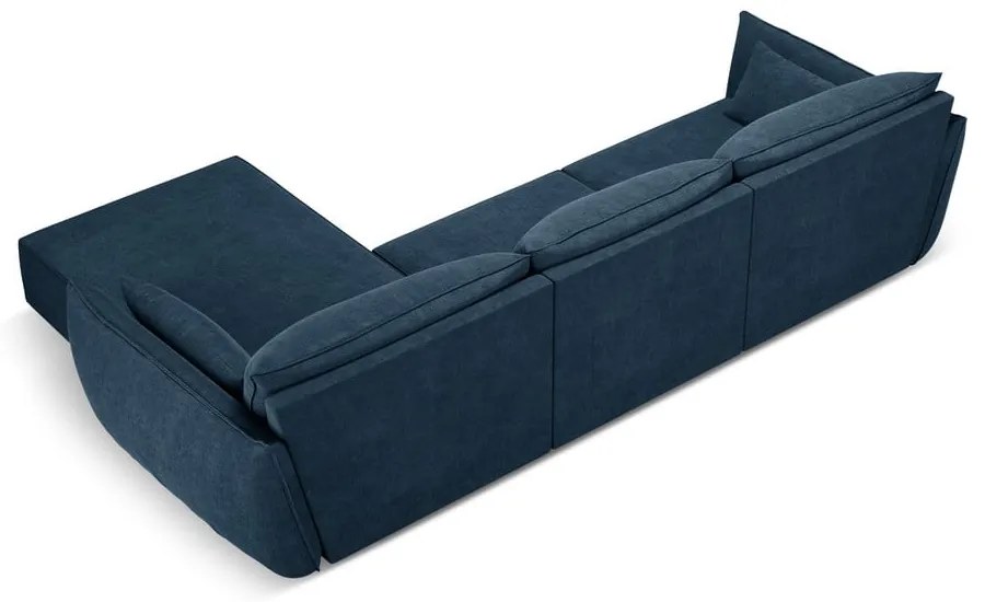 Ciemnoniebieski narożnik (prawostronny) Vanda – Mazzini Sofas