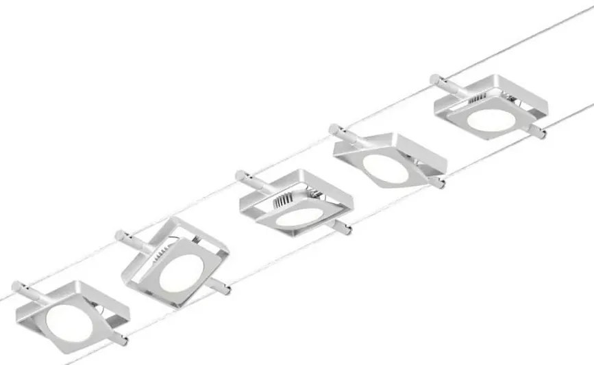Paulmann 94420 - Zestaw 5x LED 4,5W MAC 230V matowy chrom