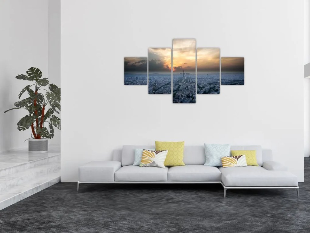 Obraz - Paryż z góry (125x70 cm)