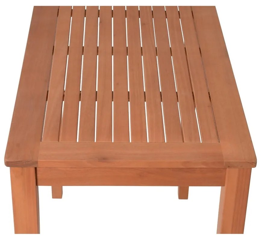 Zestaw ogrodowych mebli barowych z litego drewna eukaliptusowego dla 4 osób Maine – Garden Pleasure