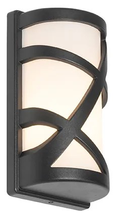 Zewnetrzna Nowoczesna lampa ścienna zewnętrzna czarna IP44 - Suzie Nowoczesny Oswietlenie zewnetrzne
